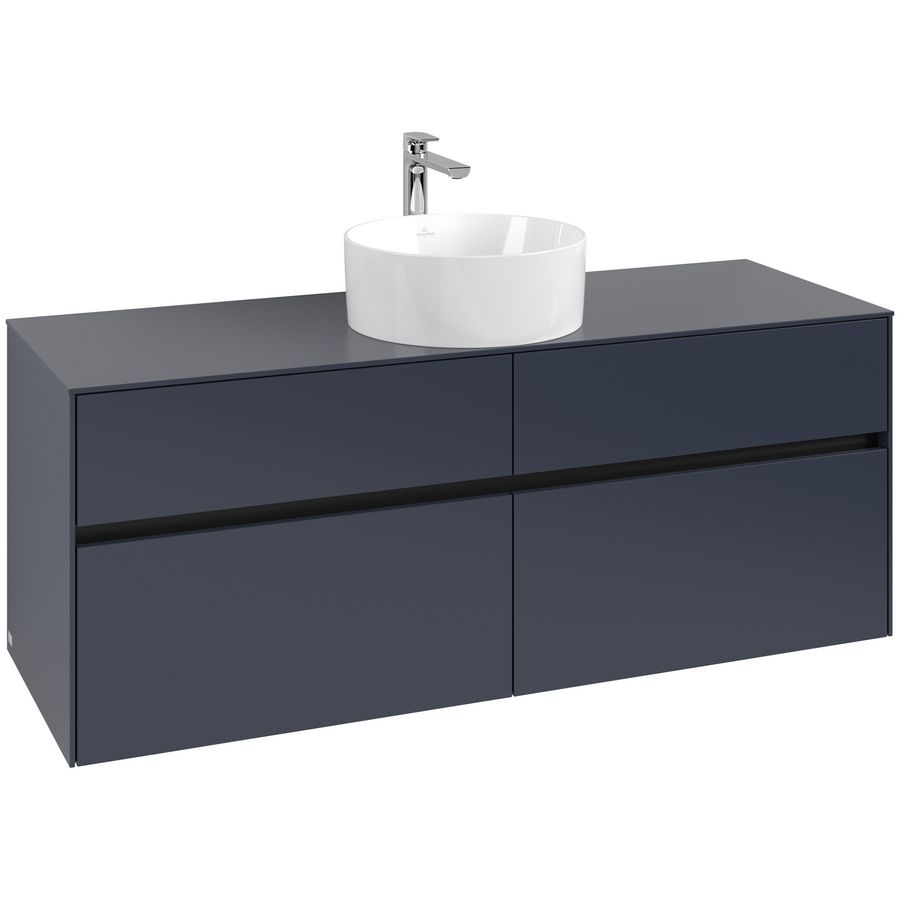 Wastafelonderkast Collaro 1400x548x500mm Marine Blue C045B0VQ