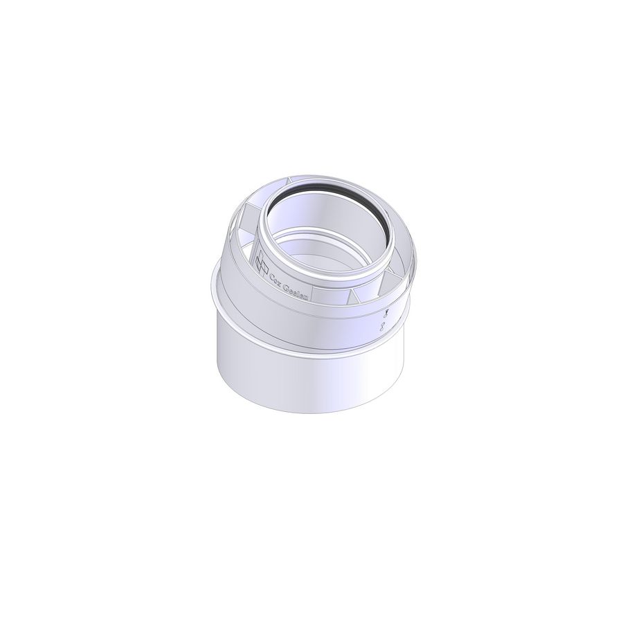 Bocht Ø100 x Ø150 15°  d-p/a