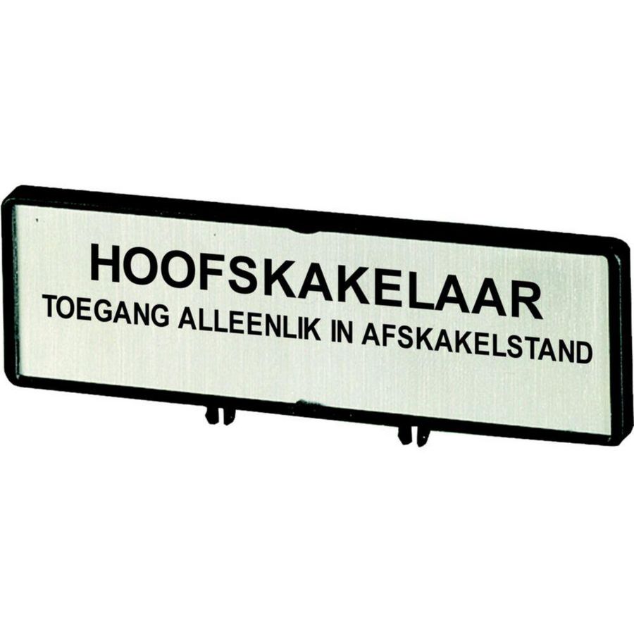 Klemmen met schild hoofdschakelaar ZFS81-P3 (taal Afrikaans)