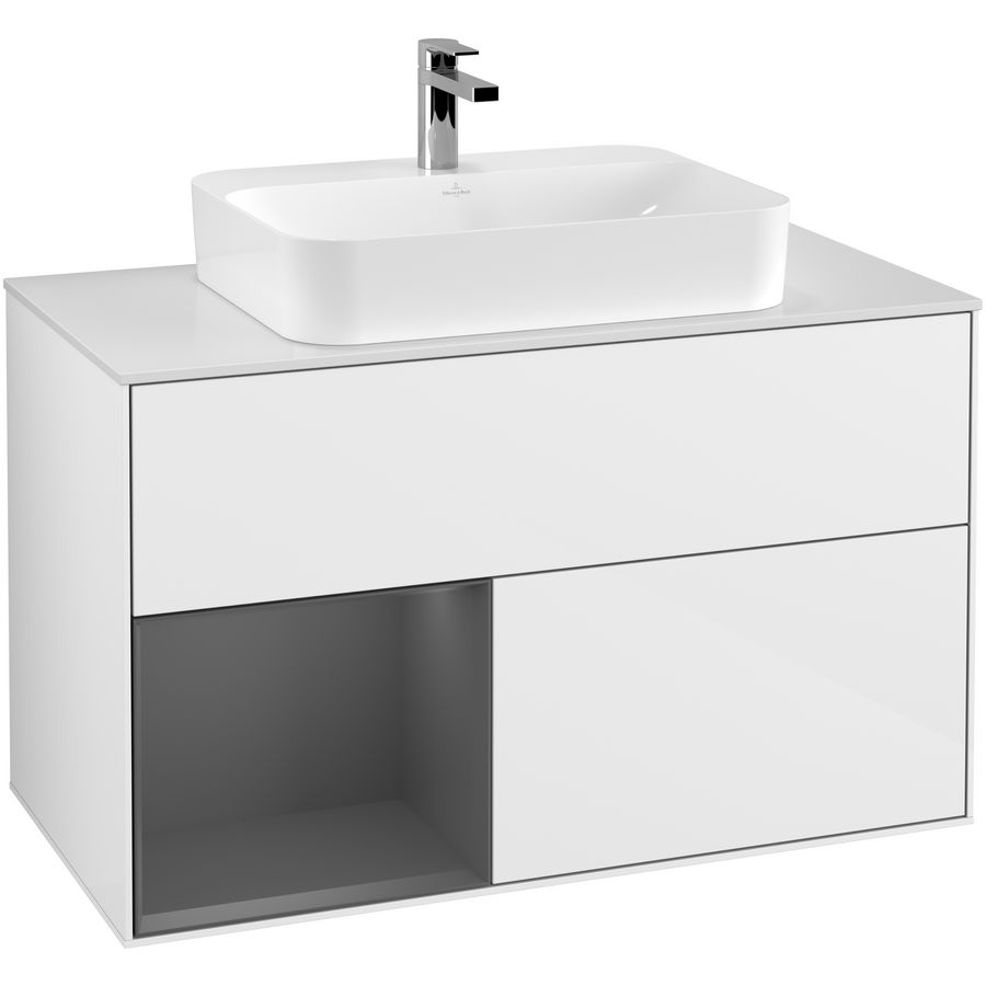 Wastafelonderkast Finion 1000x603x501mm G.White.L F361GKGF