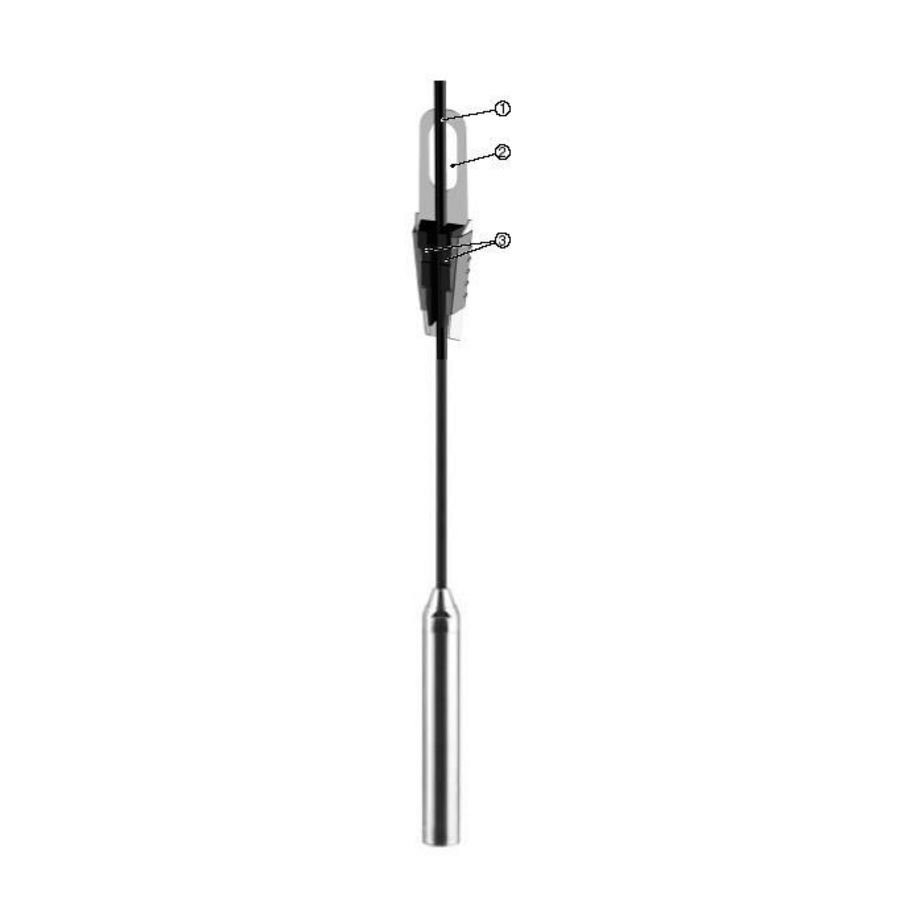 Niveausensor Vega zonder ATEX 0-2 mWs 420mA draagKabel 6m