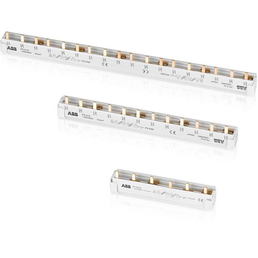 Verzamelrail L1 N 3F+N 12 modules 12 modules 10mm²