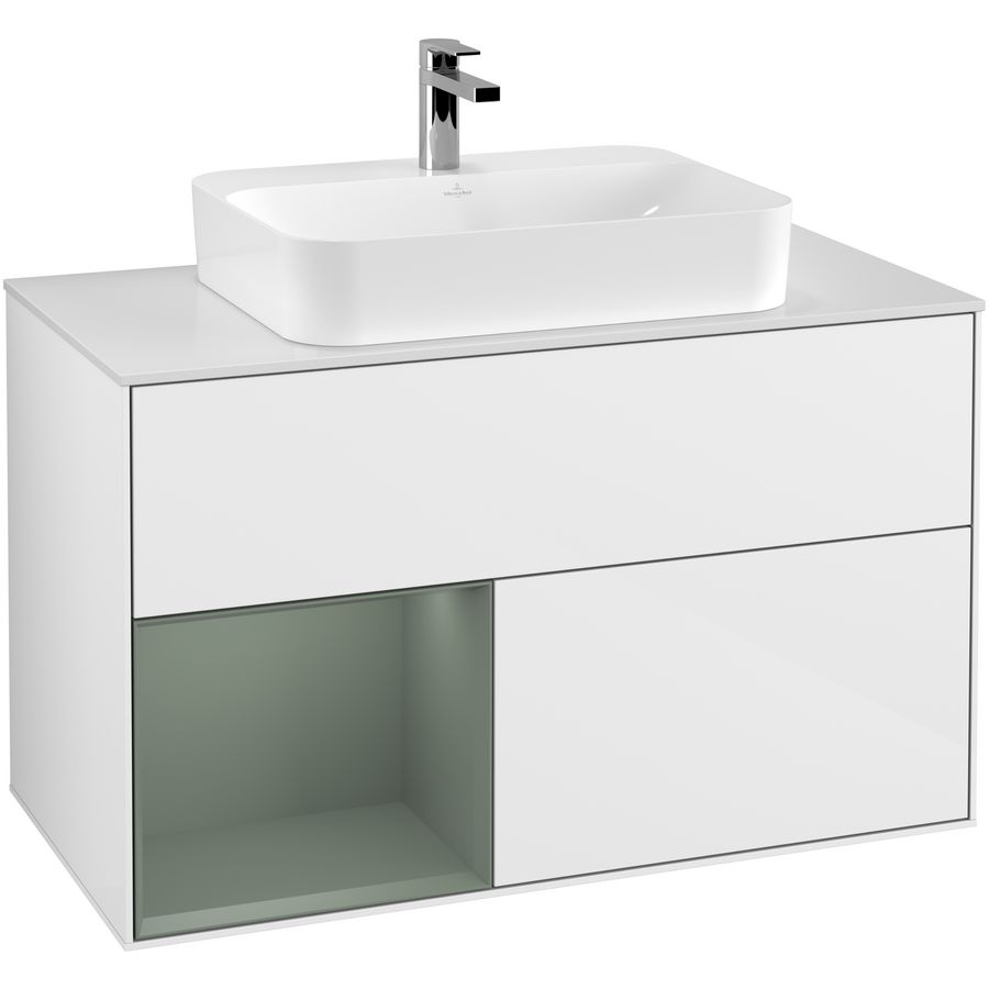 Wastafelonderkast Finion 1000x603x501mm G.White.L F361GMGF