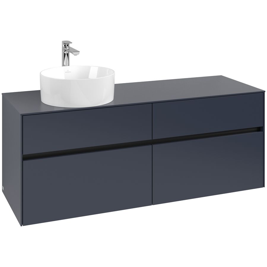 Wastafelonderkast Collaro 1400x548x500mm Marine Blue C046B0VQ