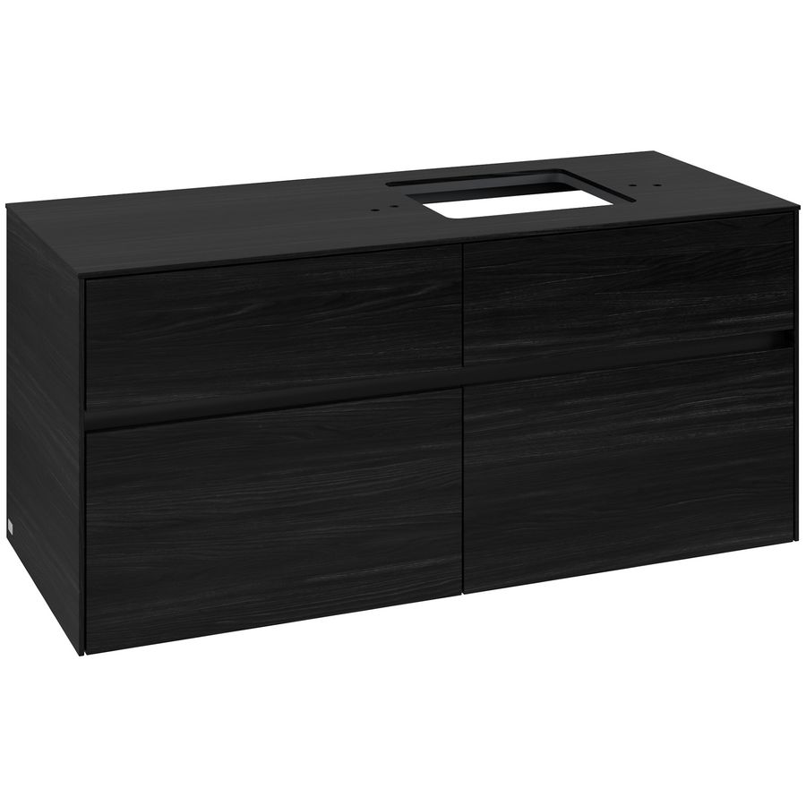 Wastafelonderkast Collaro 1200x548x500mm Black Oak C130B0AB