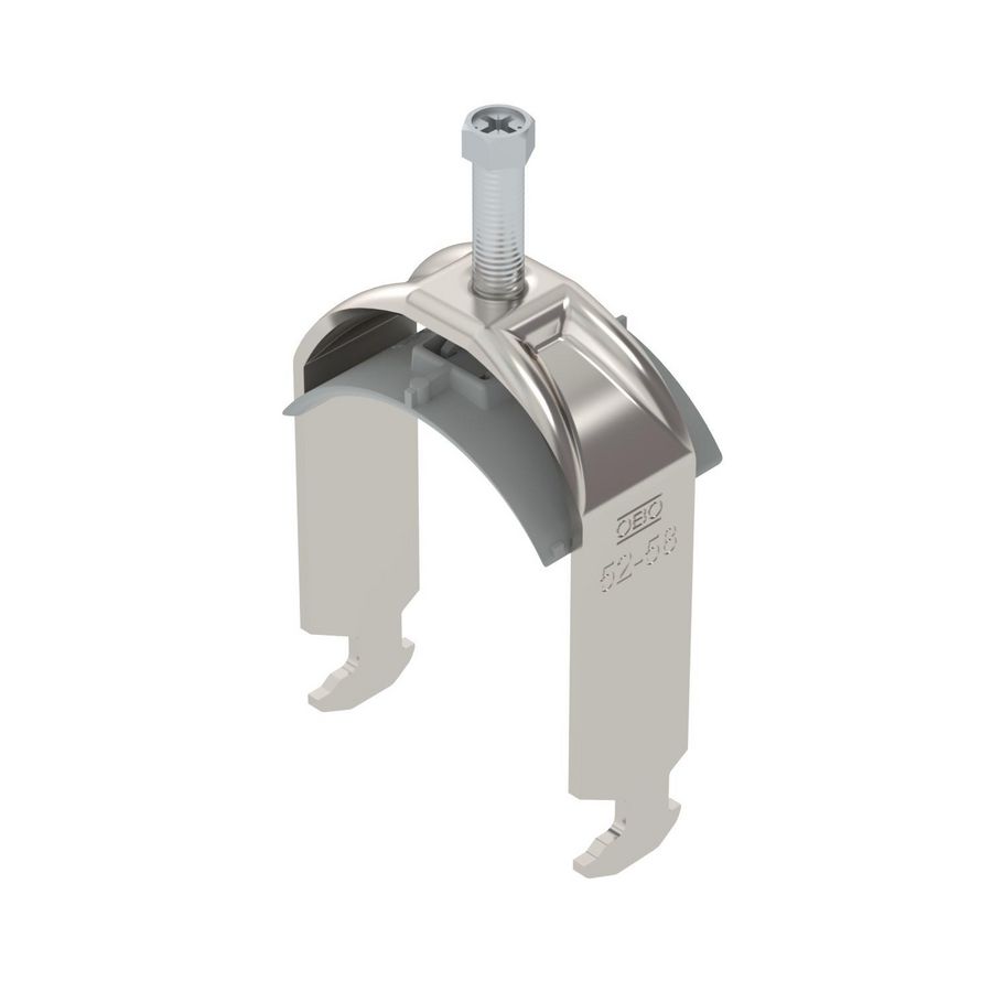 Beugelklem 2056 52-58mm rvs A2 1.4301 blank VVE=25 1186356