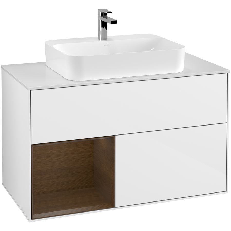 Wastafelonderkast Finion 1000x603x501mm G.White.L F361GNGF