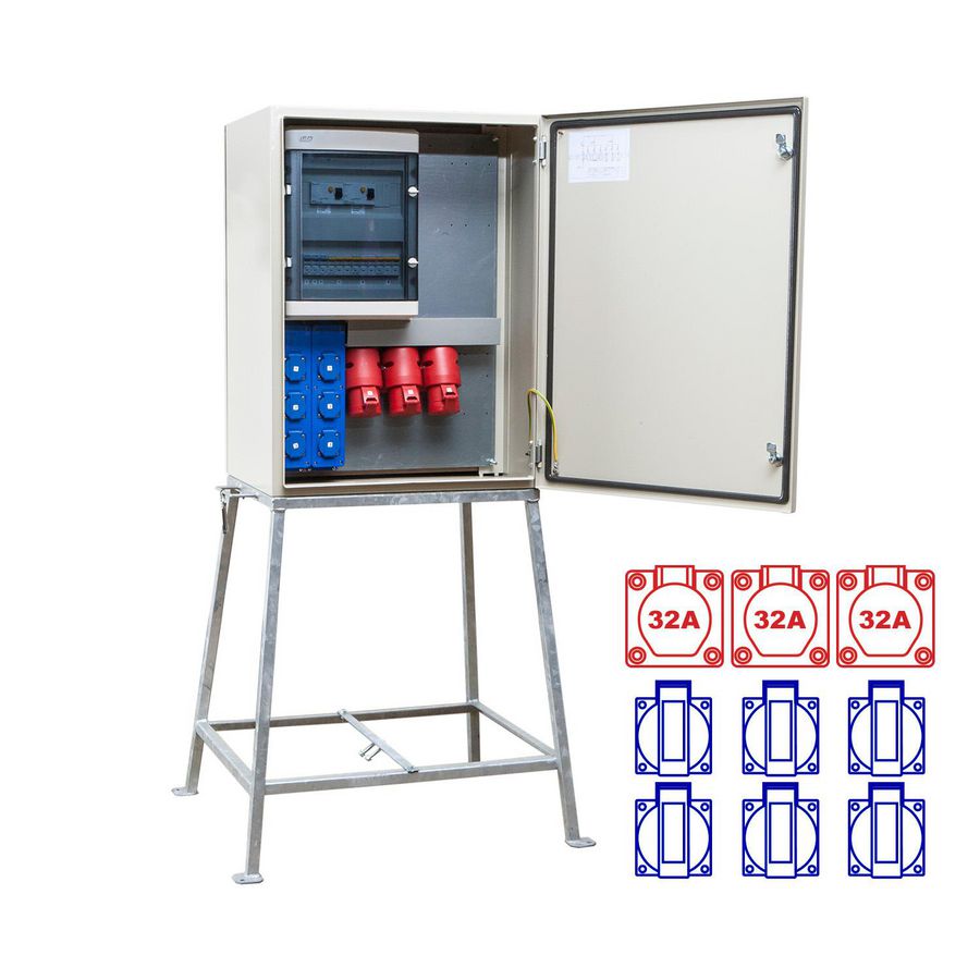 kWh-meterkast 80A 1x63/5 3x32/5 6xSchuKo