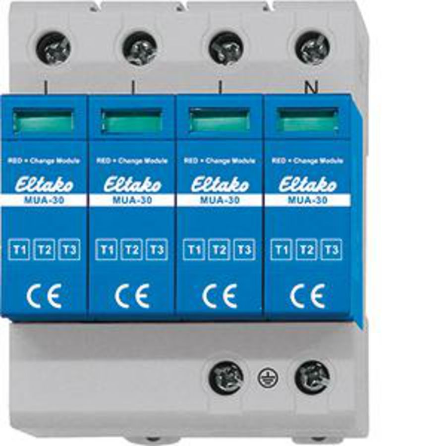 Modulaire DIN-rail overspanningsbeveiliging T1 T2 T3
