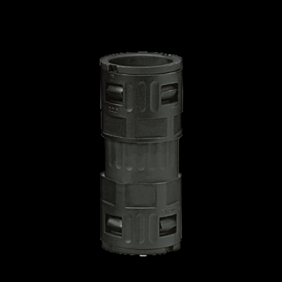 Koppeling kunststof 2xØ21,2mm IP68/ IP69K zwart VVE=10