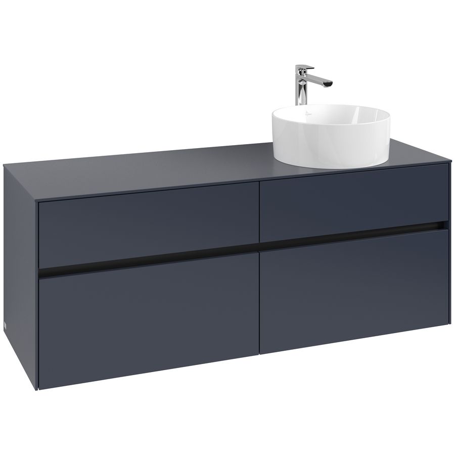 Wastafelonderkast Collaro 1400x548x500mm Marine Blue C047B0VQ