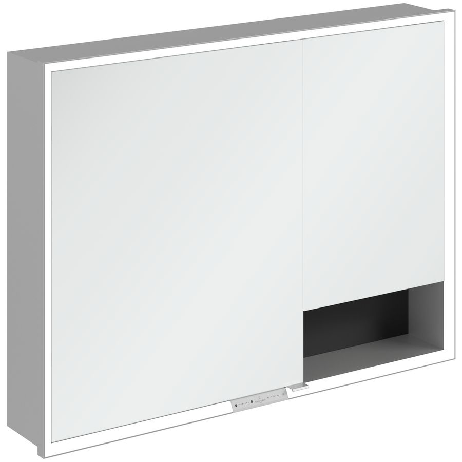 Inbouw-spiegelkast My View+ 1000x750x168mm Volcano Black