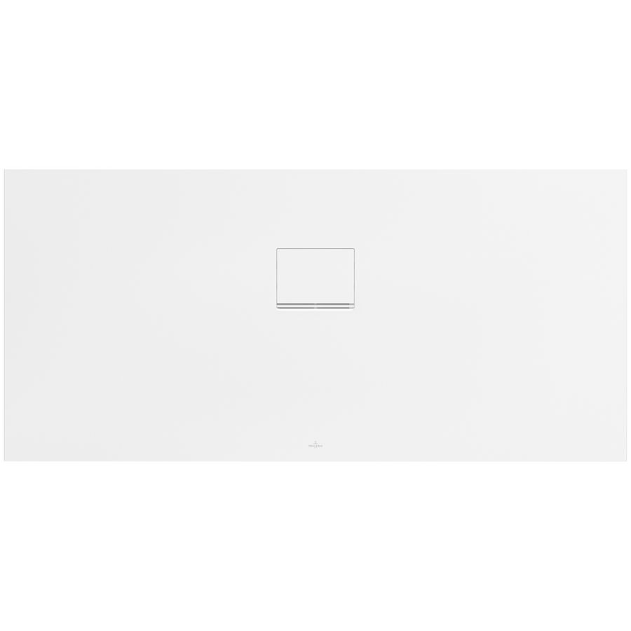 Douchebak Squaro Inf. lange zijde 1600x750mm Quaryl Sto.wit
