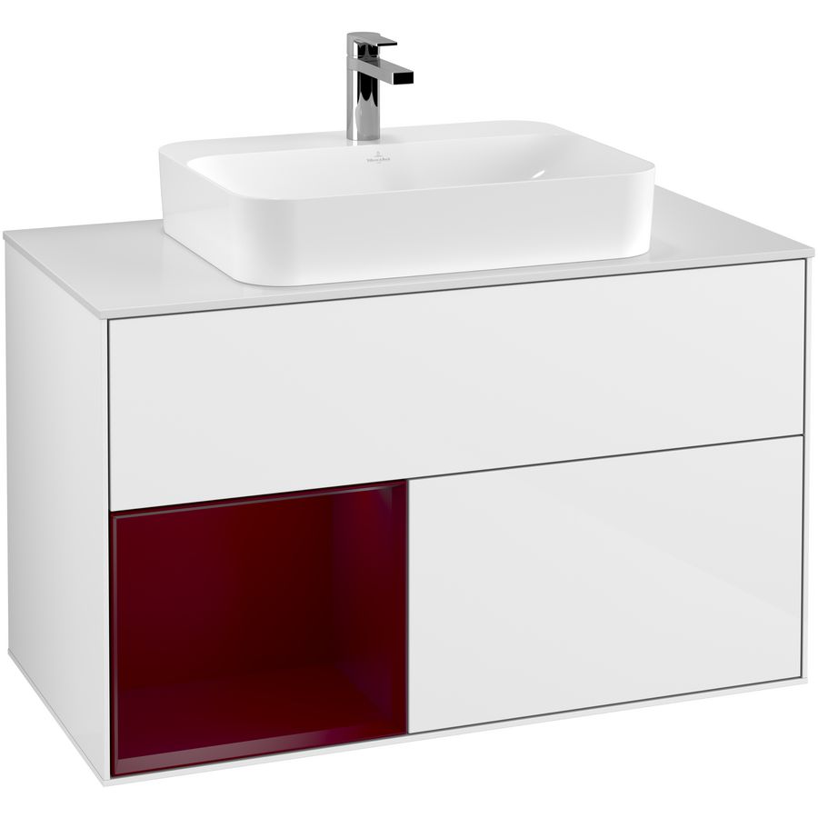 Wastafelonderkast Finion 1000x603x501mm G.White.L F361HBGF