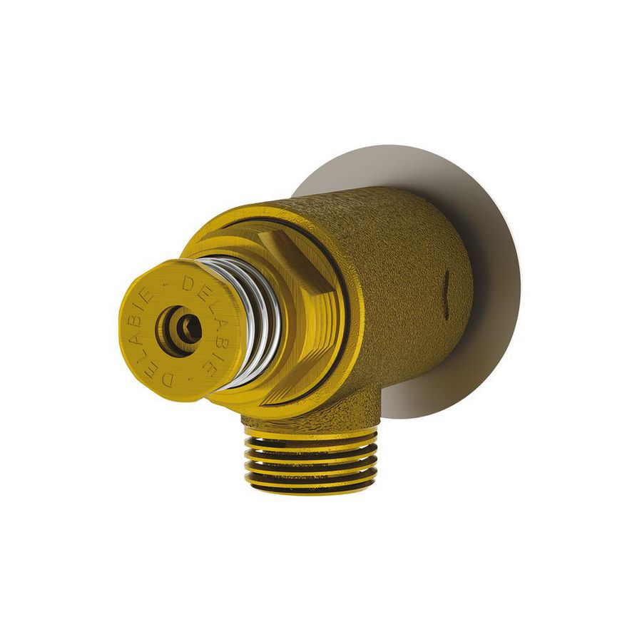 Wastafelkraan haaks M1/2" 15sec niet verchroomd + moer