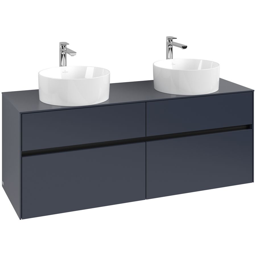 Wastafelonderkast Collaro 1400x548x500mm Marine Blue C048B0VQ
