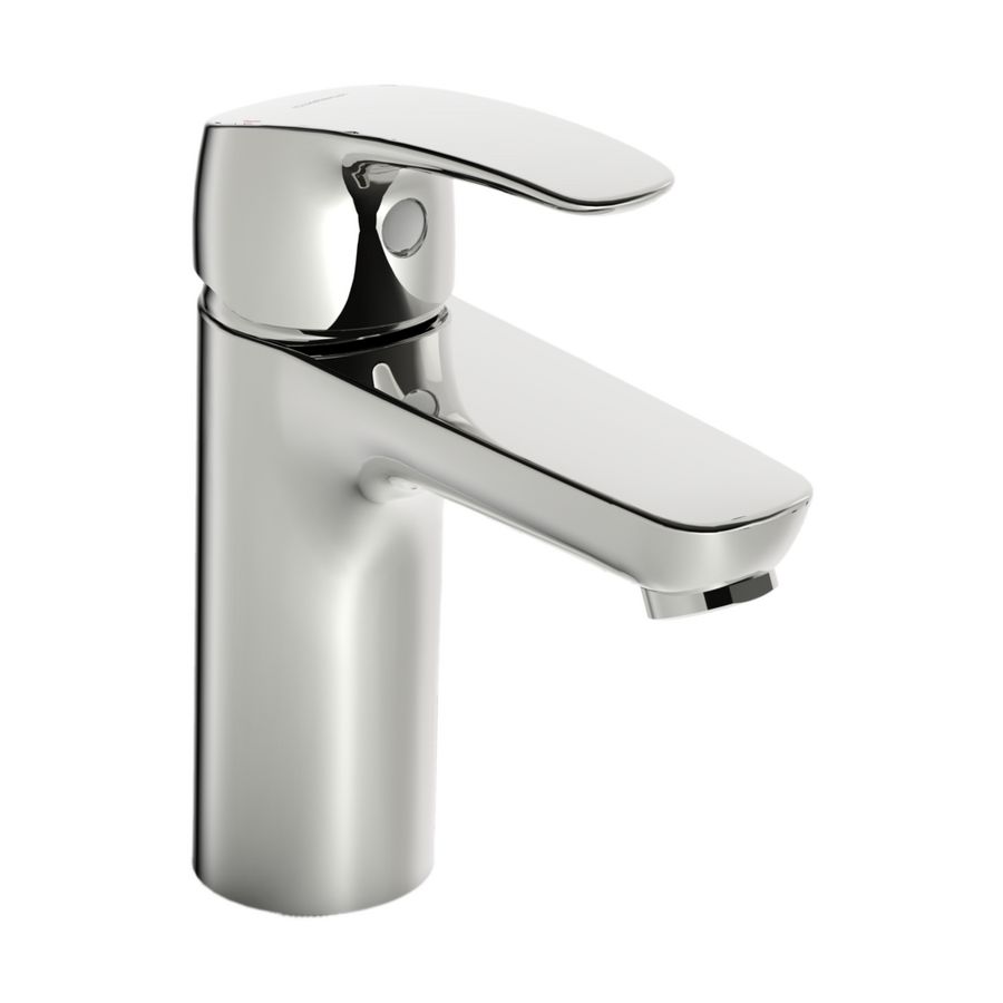 Pinto 1-gats wastafelmengkraan spr.115mm chroom vaste uitloop