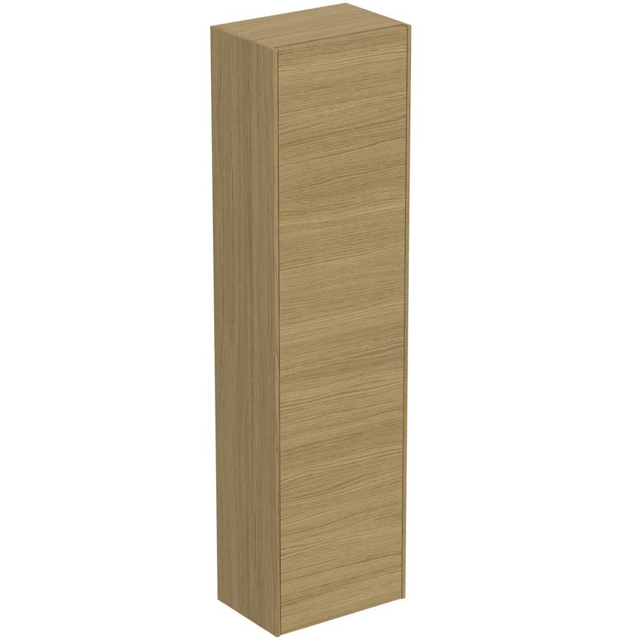 Conca kolomkast halfhoog 37x25x140cm met 1 deur light oak