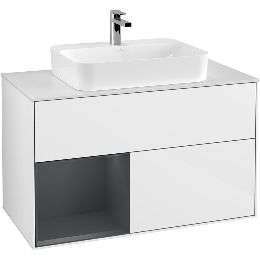Wastafelonderkast Finion 1000x603x501mm G.White.L F361HGGF
