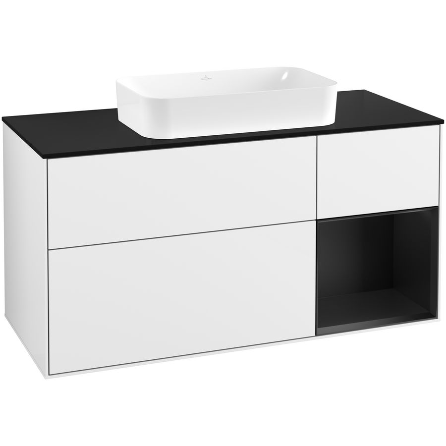 Wastafelonderkast Finion 1200x603x501mm G.White.L G712PDGF