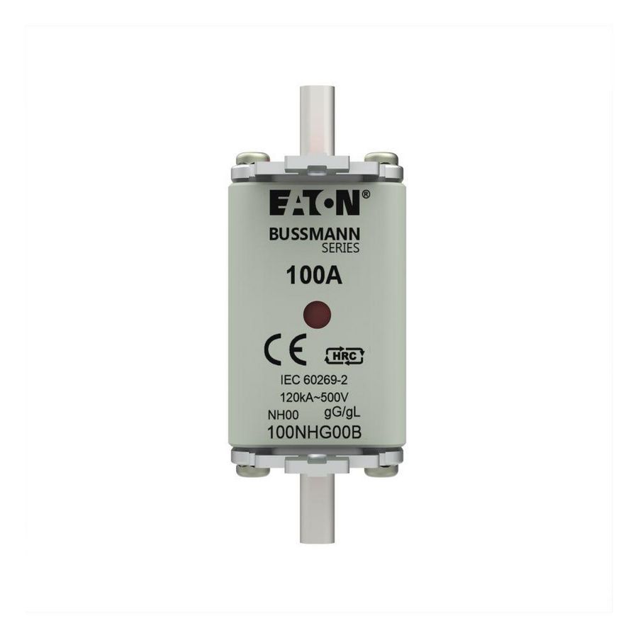 Zekering laagsp. 100A AC 500V NH00 gL/gG dubbele mel VVE=3