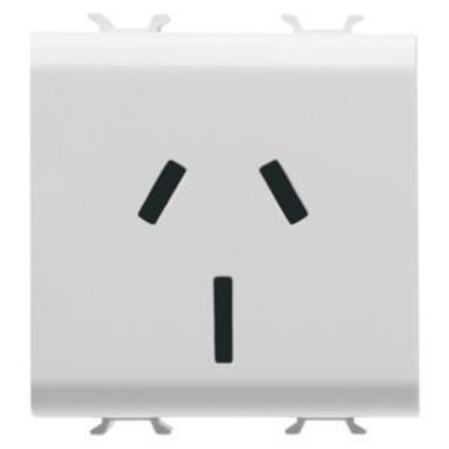 AUSTRALIAN STANDARD SOCKET- 250V ac-2P+E 15A-2 MOD VVE=6