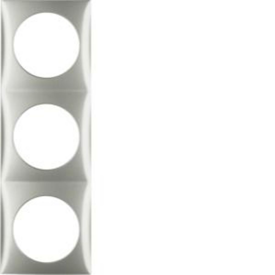 Afdekraam 3-v berker Integro edelstaal