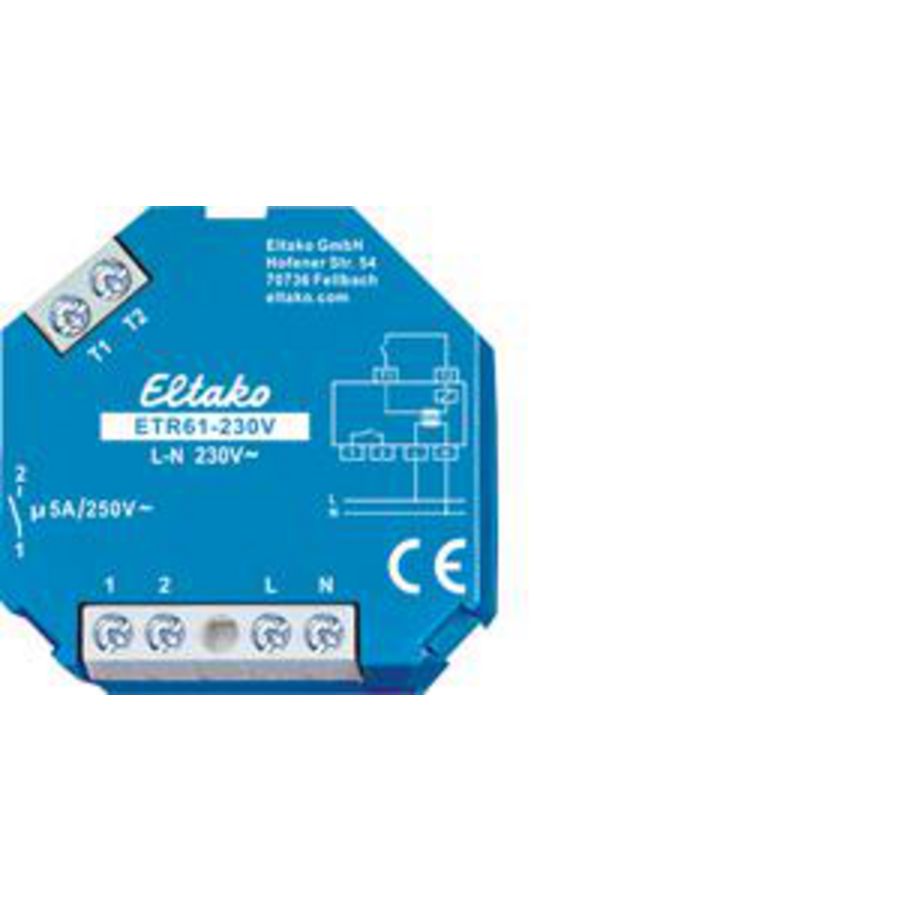 Scheidingsrelais, 1 NO contact 5A/250VAC.
