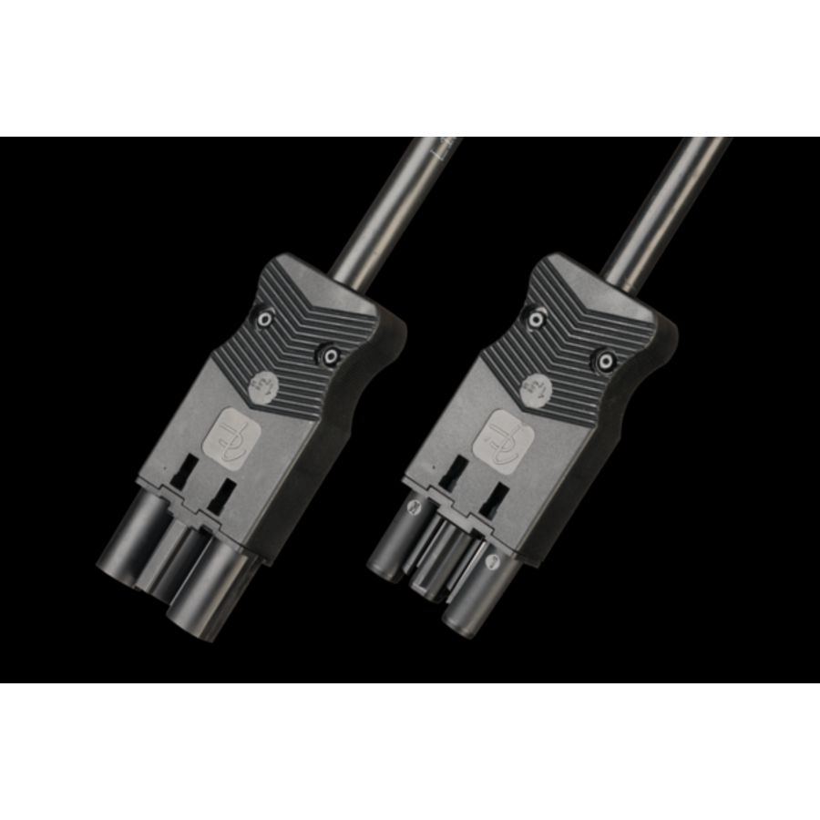 Koppelsnoer 3-polig 1,5mm² 200cm zwart Eca (AC166 VLCG/315 200)