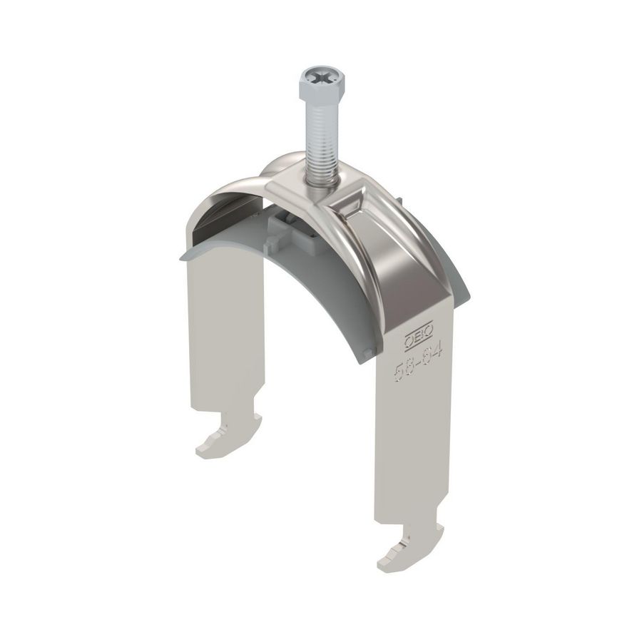 Beugelklem 2056 58-64mm rvs A2 1.4301 blank VVE=15 1186362