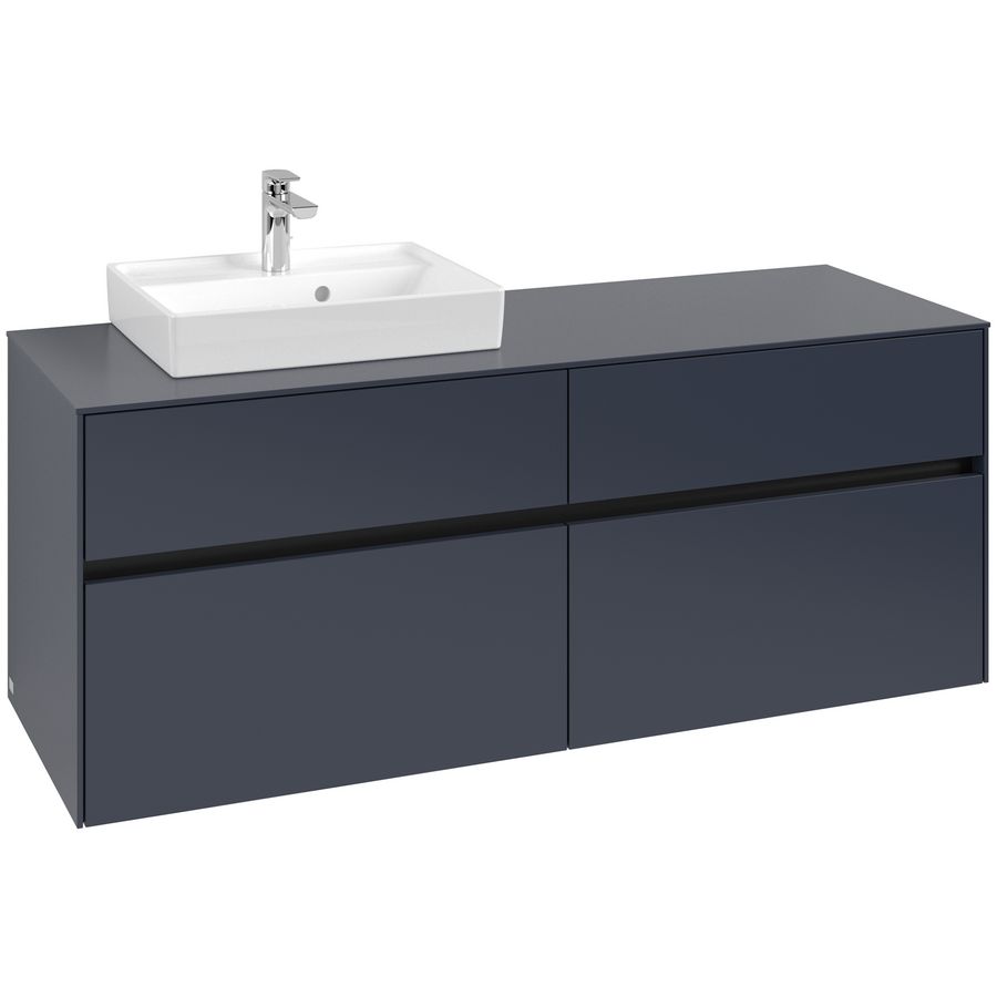 Wastafelonderkast Collaro 1400x548x500mm Marine Blue C074B0VQ