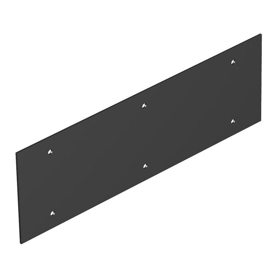 Afdekplaat zonder gatenpatroon voor T12L 284x88mm