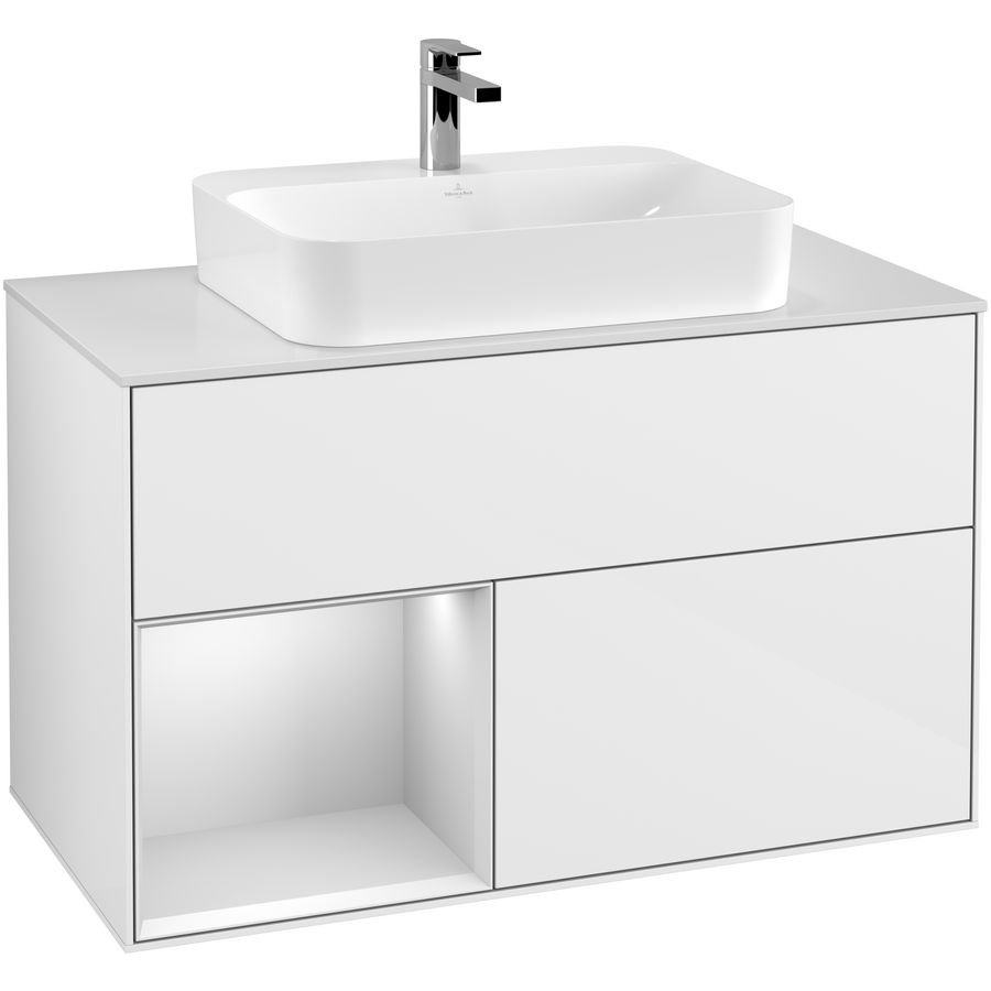 Wastafelonderkast Finion 1000x603x501mm G.White.L F361MTGF