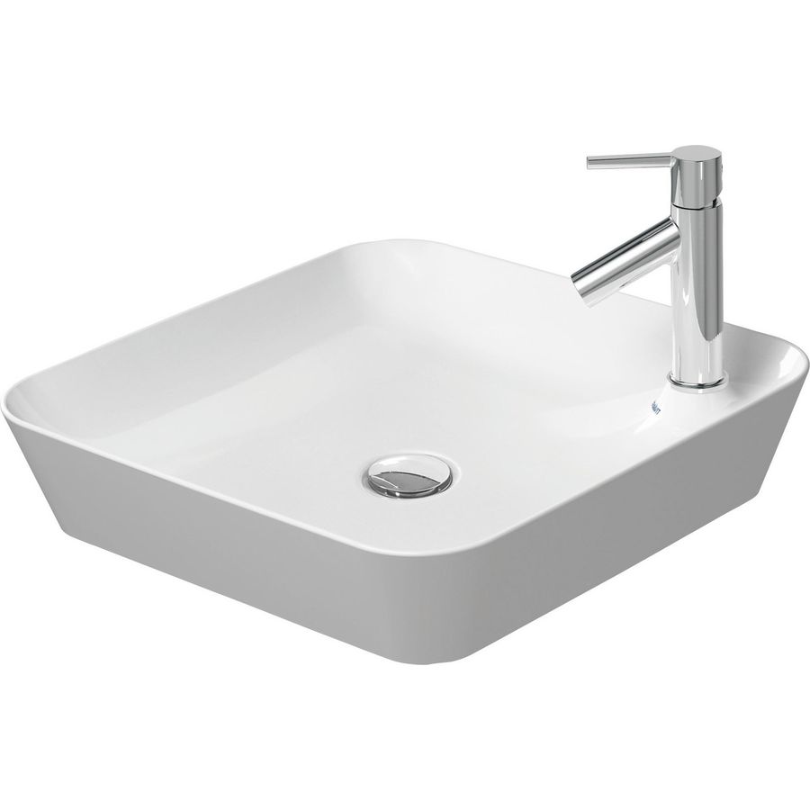 CAPE COD #234046 opzetwastafel 460mm wit met kraangat