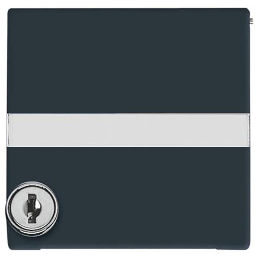 Centraalplaat kd tekst slot verl v SI IP44 A-w antraciet (2118 GKSLN/11-35)