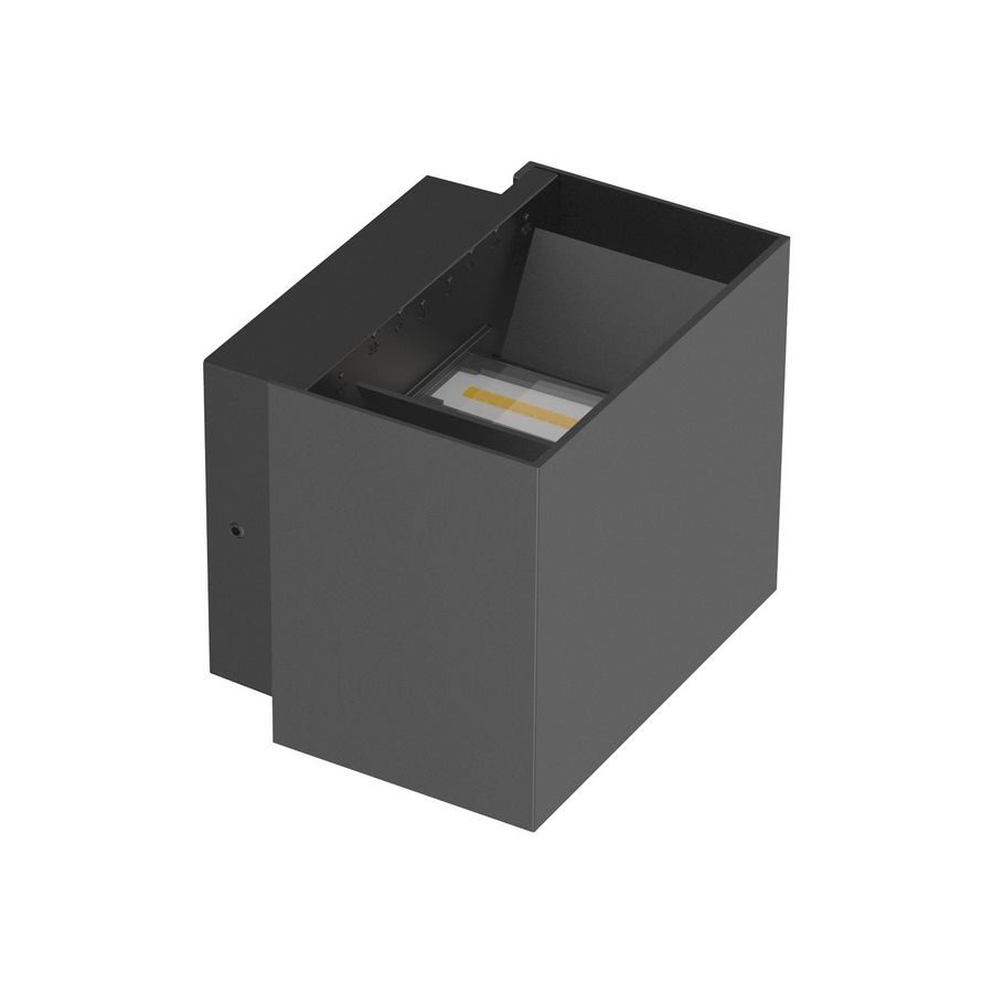 Wandarmatuur Pro-Cube - Up/Down 120x100x97mm 2x5W zwart Prolumia
