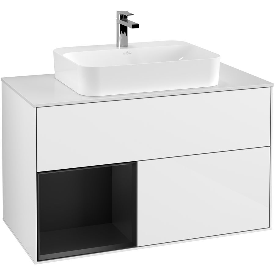 Wastafelonderkast Finion 1000x603x501mm G.White.L F361PDGF