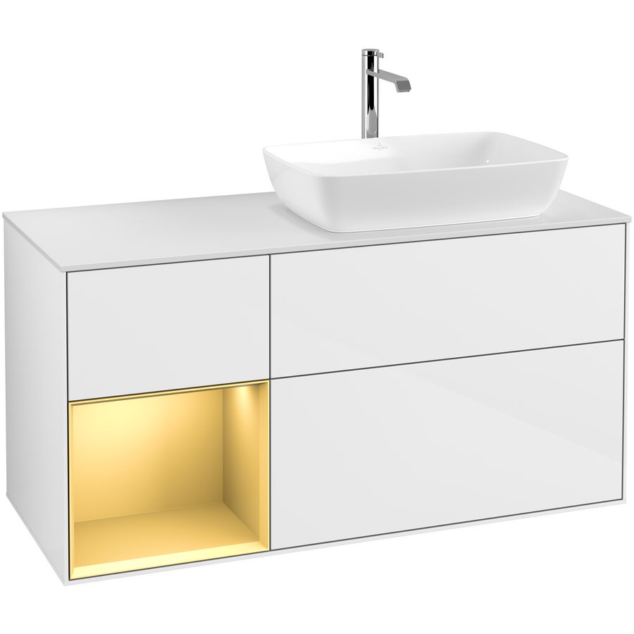 Wastafelonderkast Finion 1200x603x501mm G.White.L G801HFGF