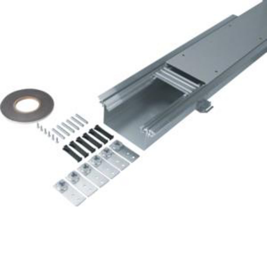 Vloergoot bovenliggend bodembak staal 200x60-100mm VVE=2