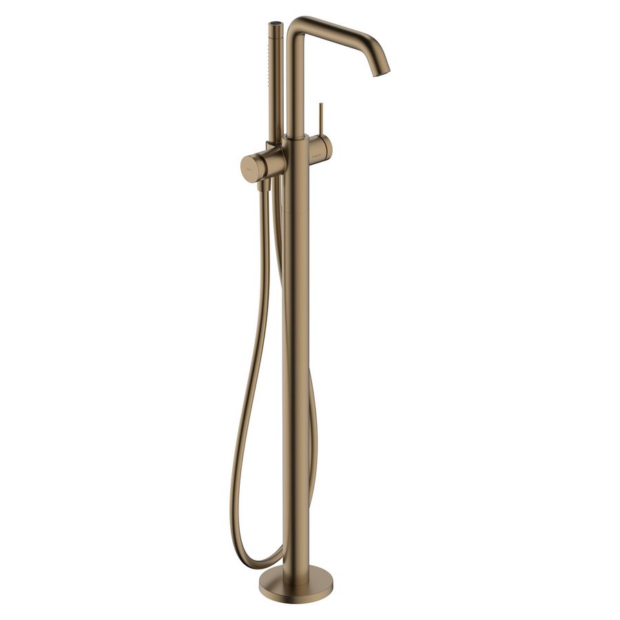Tecturis S afbouwdeel ééngreeps badmengkraan vrijstaand Brushed Bronze excl. inbouwdeel