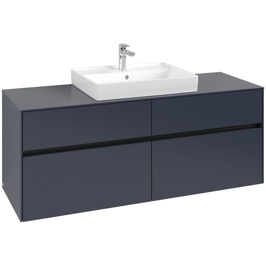 Wastafelonderkast Collaro 1400x548x500mm Marine Blue C084B0VQ