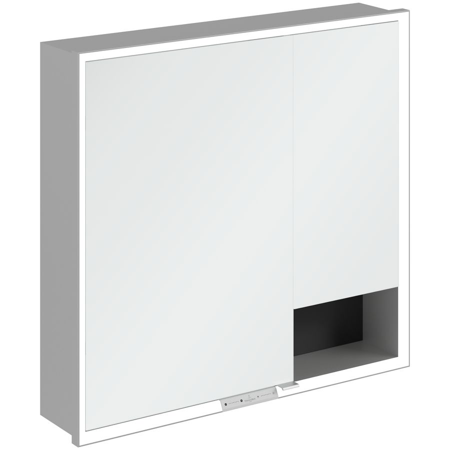 Inbouw-spiegelkast My View+ 800x750x168mm Volcano Black