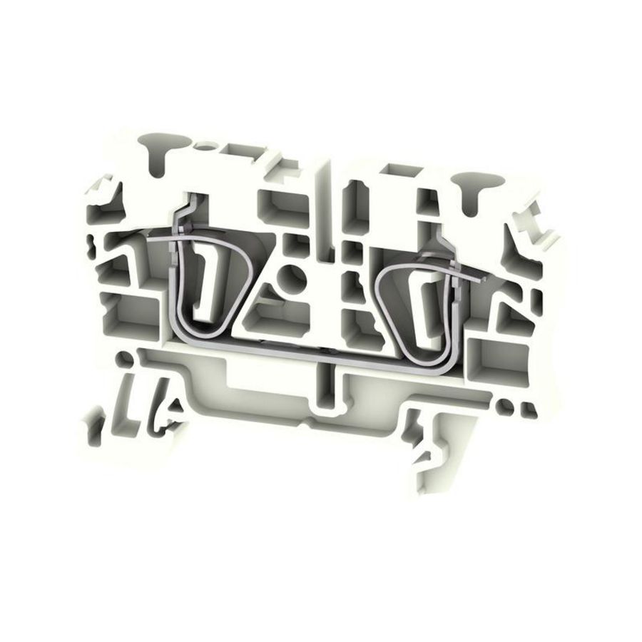Doorvoerklem wit 4mm² 3 VVE=100