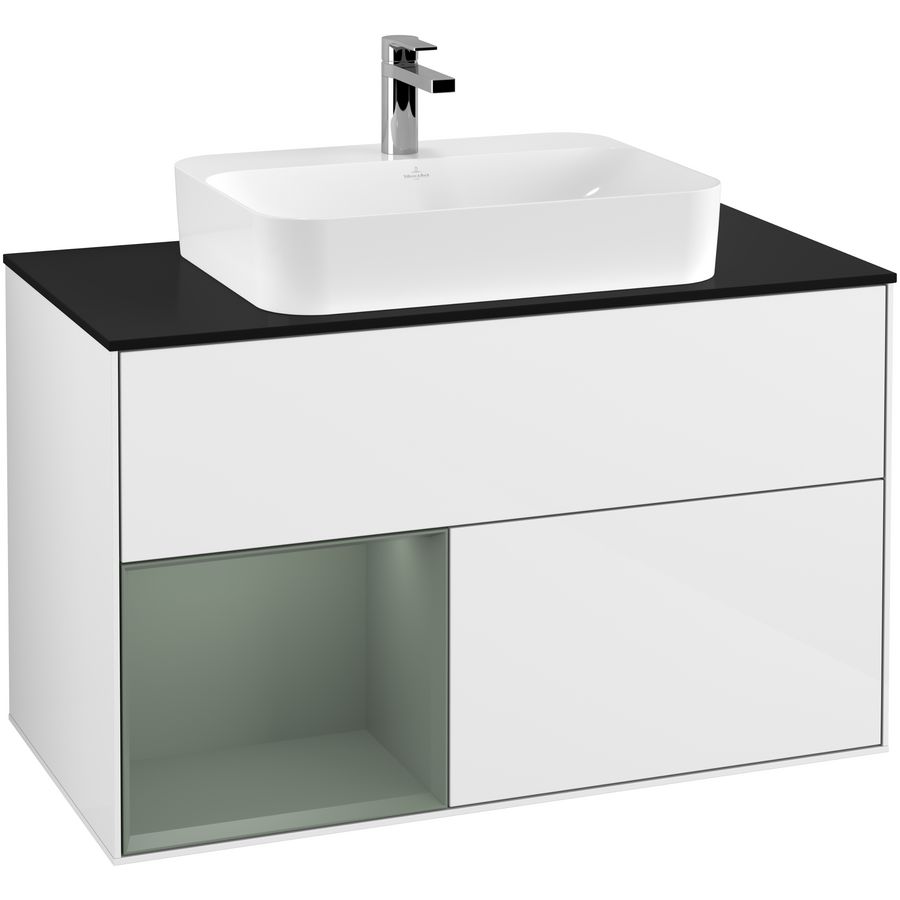 Wastafelonderkast Finion 1000x603x501mm G.White.L F362GMGF