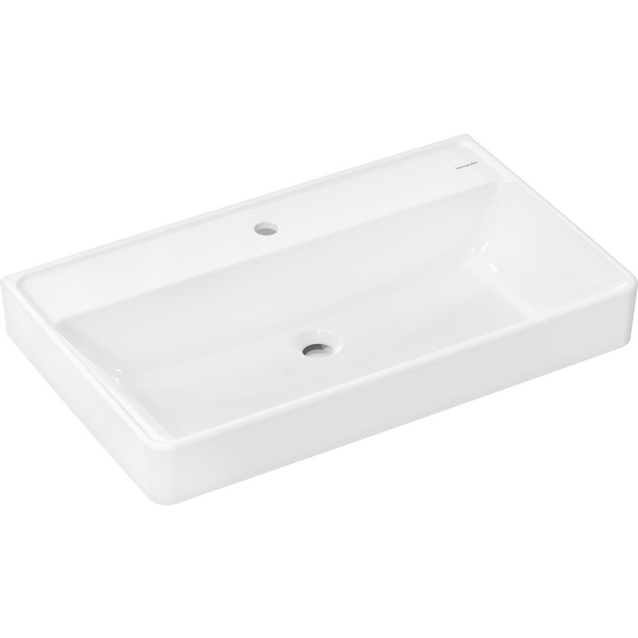 Wastafel 800x480mm kraangat zonder overloop SmartClean wit Xanuia Q