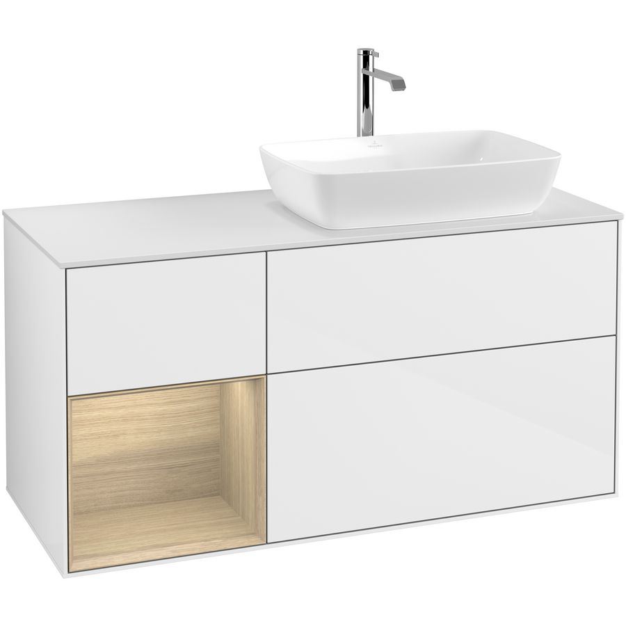 Wastafelonderkast Finion 1200x603x501mm G.White.L G801PCGF