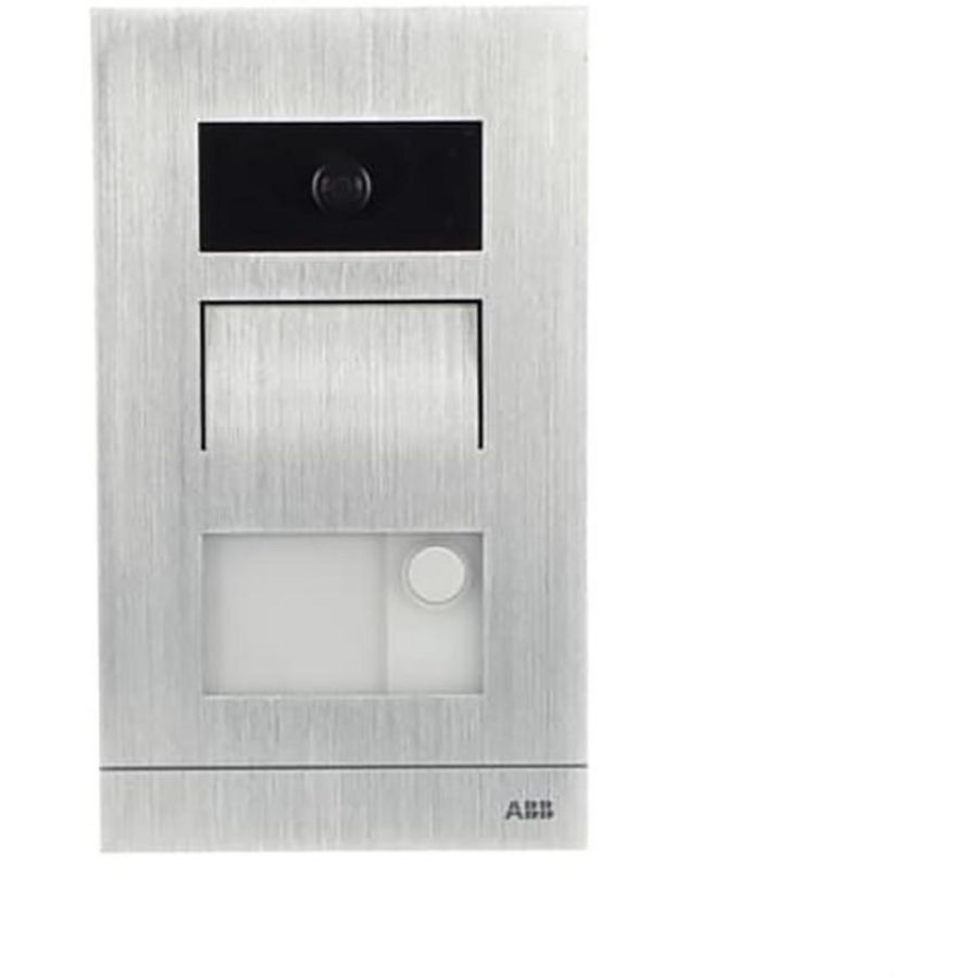 Welcome IP Mini-buitenpost aluminium Inbouw 1 drukknop