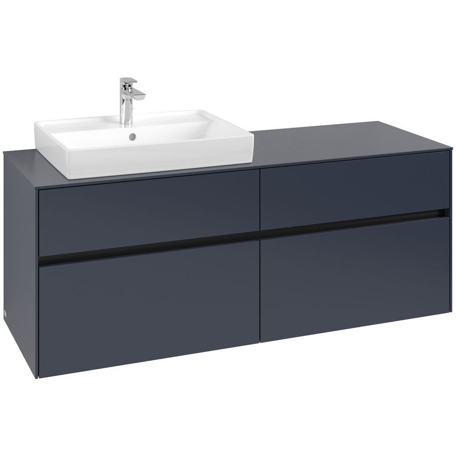 Wastafelonderkast Collaro 1400x548x500mm Marine Blue C085B0VQ