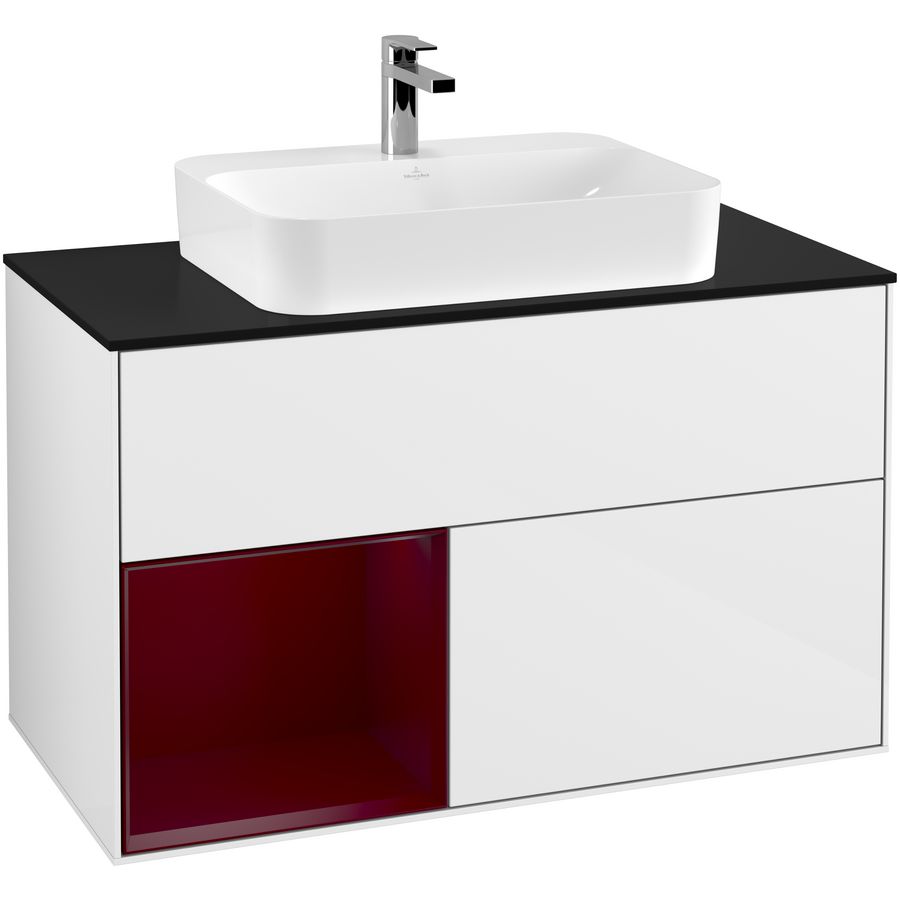 Wastafelonderkast Finion 1000x603x501mm G.White.L F362HBGF