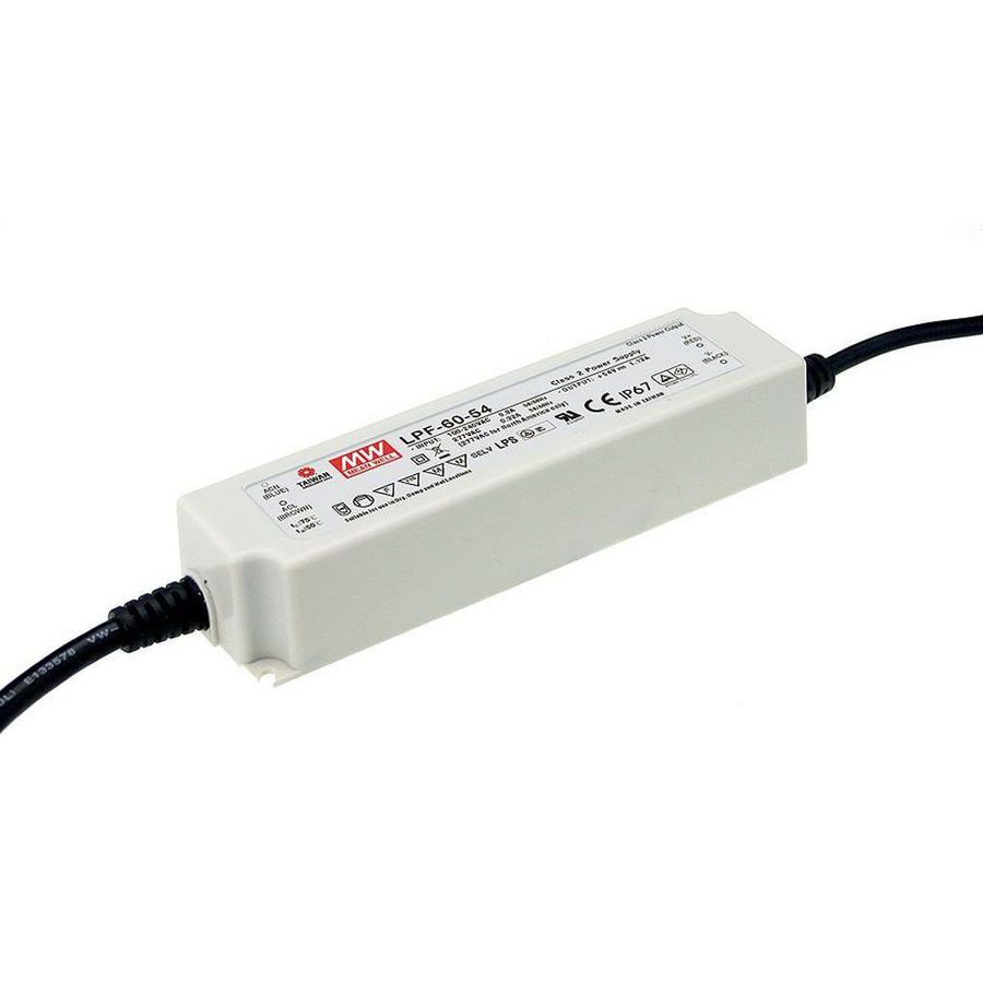 AC-DC enkele output LED driver CV+CC 60W 12V